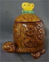 1977 McCoy Turtle and Butterfly Cookie Jar