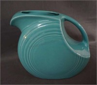 Fiesta ware Turquoise Disk Pitcher