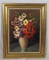 Signed Floral Bouquet Framed Picture