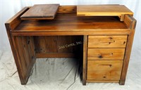 Heavy Solid Hard Wood Computer Office Desk