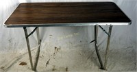 Light Weight Aluminum Faux Wood 4' X 2" Table