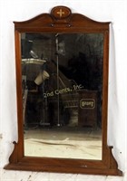 Vintage Solid Wood Ornamental Dresser Mirror