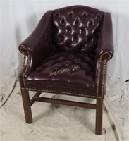 White Hall Furniture Burgundy Tufted Chair