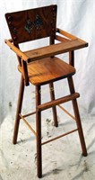 Vintage Dutch Doll High Chair