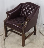 White Hall Furniture Burgundy Tufted Chair