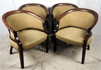 Set Of 4 St. Timothy Round Back Side Chairs