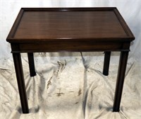 Vintage Wood Accent End Table Mid Century