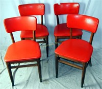 4 Mid Century Classic Cafe Dining Chairs