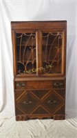 Vintage Art Deco Waterfall Design China Cabinet