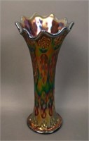 9 7/8” Tall Fenton Knotted Beads Swung Vase –