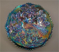 9 ½” Fenton Peacock at the Urn Flat Plate – Elec.