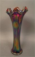 9” Tall Fenton Butterfly and Berry Swung Vase –