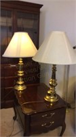 Pair of Brass Table lamps