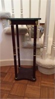 2- 27" marble top fern stands