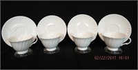 4 Royal Doulton "Cascade" cups and saucers