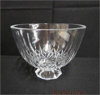 Footed 8" lead crystal bowl