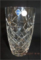 Bohemia lead crystal 8' vase