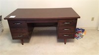30" x 5' Wood 5 drawer office desk