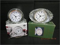 2 Shannon Quartz Crystal clocks new in box