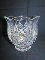 Lead crystal  6 X 6" vase