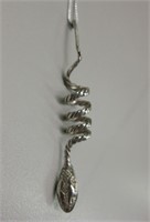 Southwestern Sterling Silver Snake Necklace