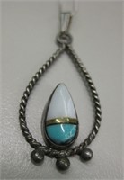 NA Sterling Silver Multi-Stone Necklace