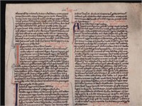Chudleigh Bible Leaf, 13th Century