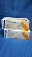 2 Boxes (50) Disposable Nitrile Rubber Gloves