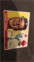 Johnny Podres 1955 tops vintage baseball card