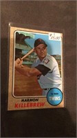 Harmon Killebrew 1968 tops vintage baseball card
