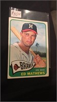And Matthews 1965 tops vintage baseball card nice