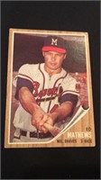 Eddie Matthews 1962 tops vintage baseball card