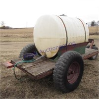 Trailer w/poly tank, 500 gal, no paperwork