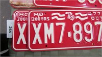 Lot Of License Plates~EXC Condition