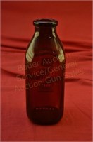 Witherell's Dairy Amber Glass Milk Bottle