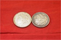 (2) Morgan Silver Dollars - 1921s, 1883