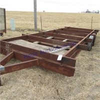 20ft bumper hitch trailer, no deck, no paperwork