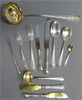 FORTY SEVEN PIECE EUROPEAN.800 SILVER FLATWARE SET