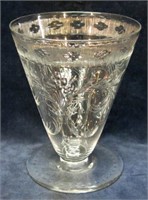 HAWKES WHEEL ENGRAVED CRYSTAL VASE - 7 1/2" TALL