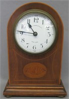 SMALL BLACK, STARR, & FROST MAHOGANY SHELF CLOCK