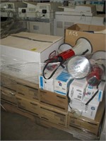 Pallet of toner and electronics