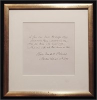 Holmes, Oliver Wendell.  Autograph Quotation