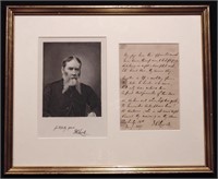 Lowell, James Russell. Autograph Manuscript Signed