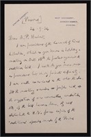 Forster, E. M.  Autograph Letter Signed
