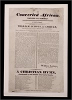 [Broadside] Scarce Account of African Conversion