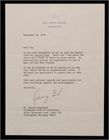 Ford, Gerald.  Typed Letter Signed