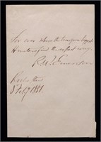 Emerson, Ralph Waldo.  Autograph Quote Signed