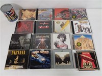 16 CD rock et métal: The Doors, Nirvana, AC DC