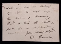 [Charles Darwin]  Autograph Letter Signed