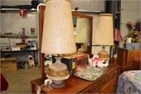 2 retro table lamps